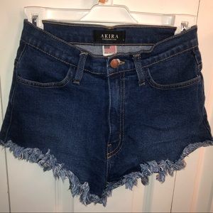 Akira Distressed Denim Jean Shorts